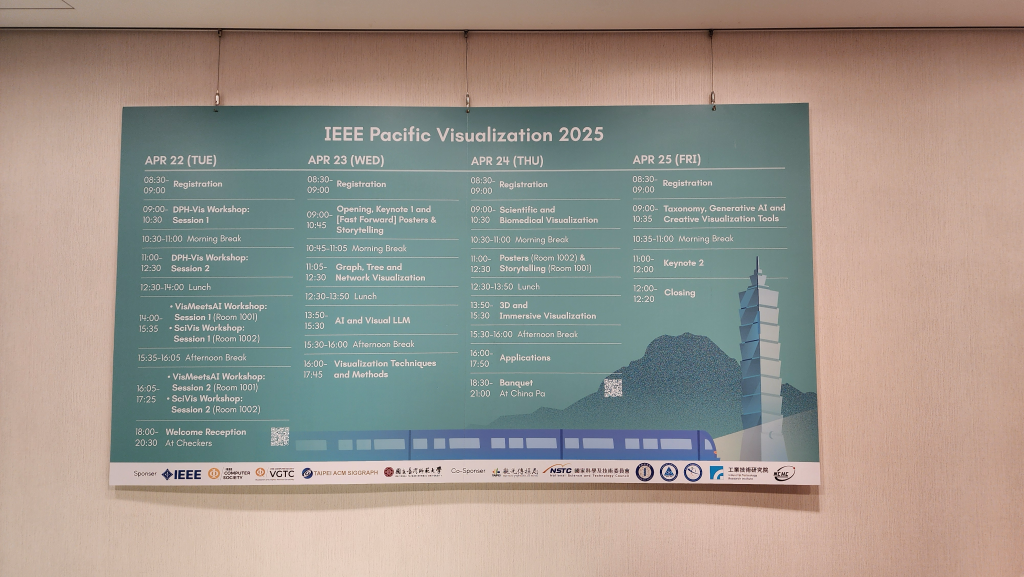 IEEE PacificVis 2025 in Taipei, Taiwan